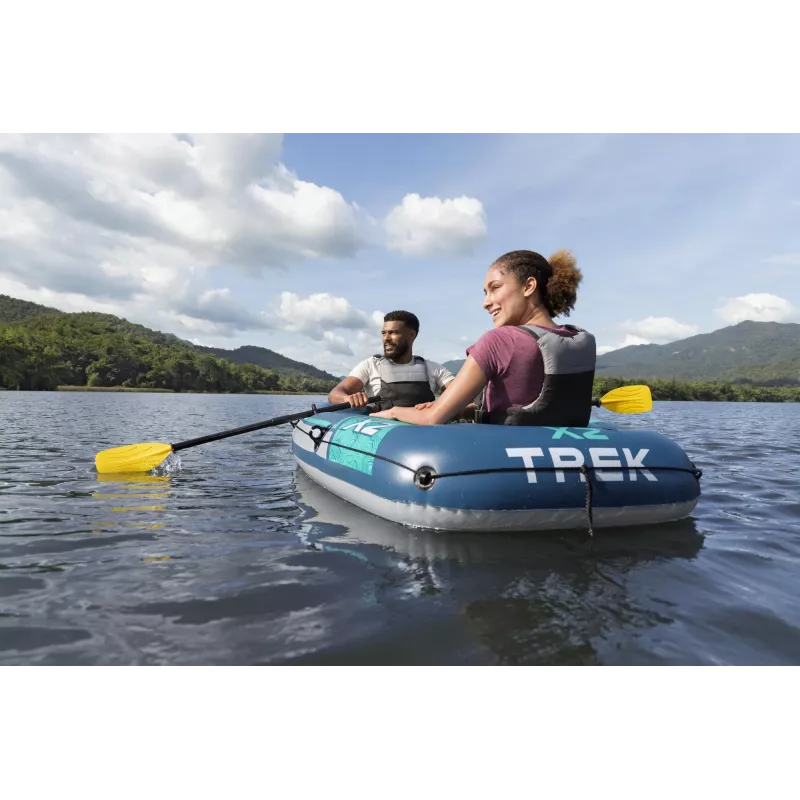 Bestway Hydro Force Trek X2 ilmalla täytettävä 2 hengen lauttasetti 2,32 m