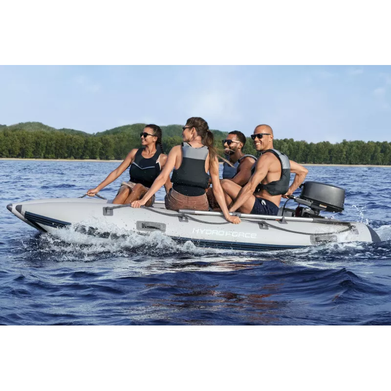 Bestway Hydro Force Beacon Elite 5 hengen ilmalla täytettävä urheiluveneen setti 3,35 m