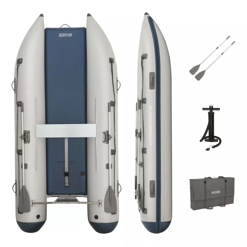 Bestway Hydro Force Beacon Elite 5 hengen ilmalla täytettävä urheiluveneen setti 3,35 m