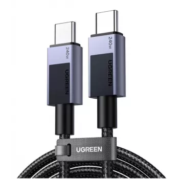 Ugreen 45068 USB-kaapeli 2 m USB C 0,48 Gbit/s 240 W musta, harmaa