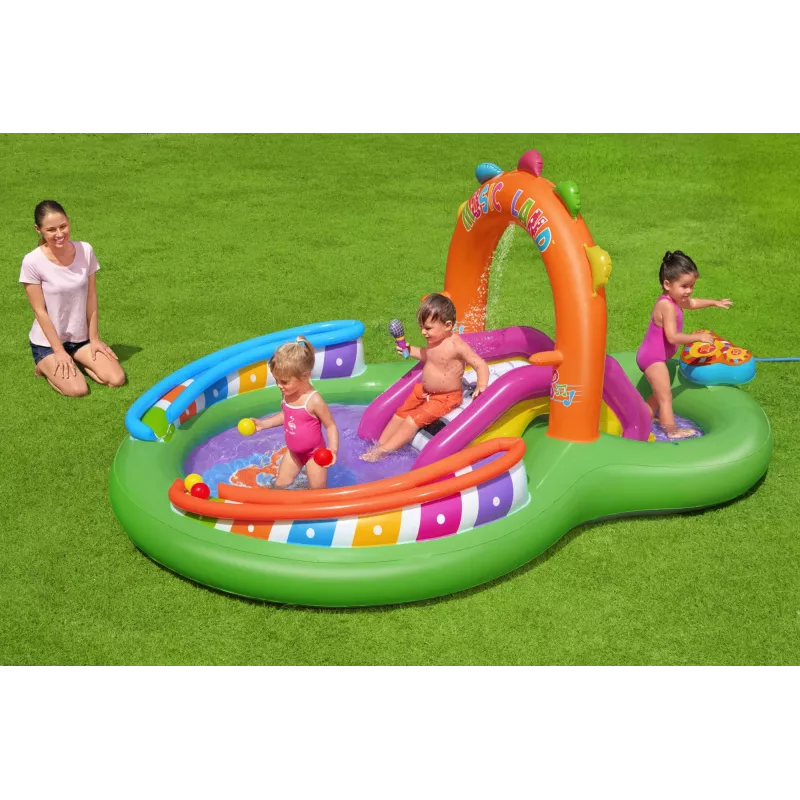 Bestway 9'8 inch x 6'3 inch x 54 inch/2,95 m x 1,90 m x 1,37 m Sing 'n Splash -leikkikeskus