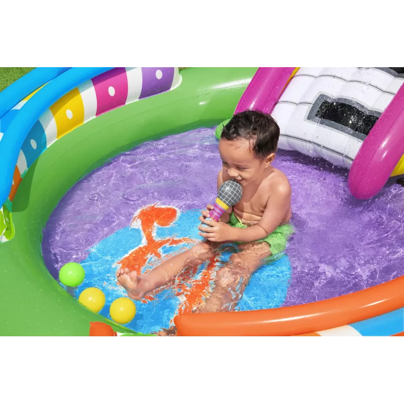 Bestway 9'8 inch x 6'3 inch x 54 inch/2,95 m x 1,90 m x 1,37 m Sing 'n Splash -leikkikeskus