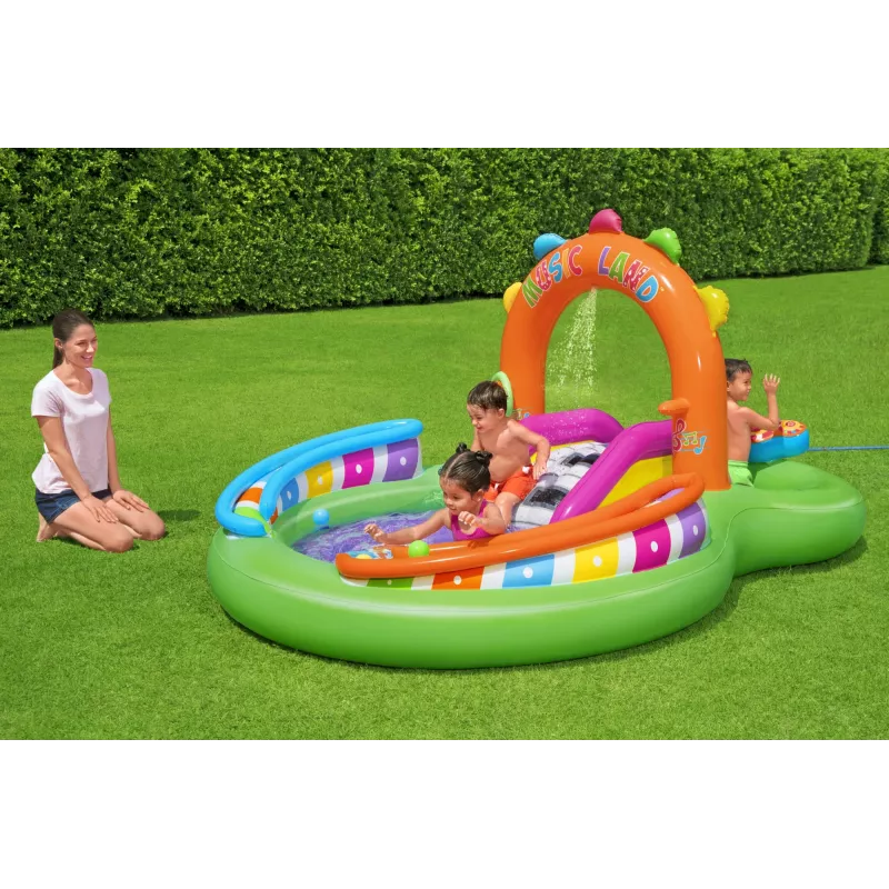 Bestway 9'8 inch x 6'3 inch x 54 inch/2,95 m x 1,90 m x 1,37 m Sing 'n Splash -leikkikeskus