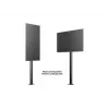 Multibrackets M Display Stand 180 Single musta lattiasennuksella