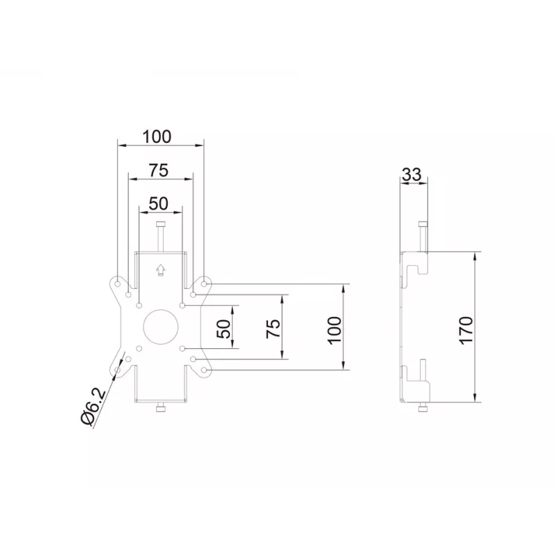 Multibrackets M Pro Series - näyttökiinnike Fixed Pro 50/75/100