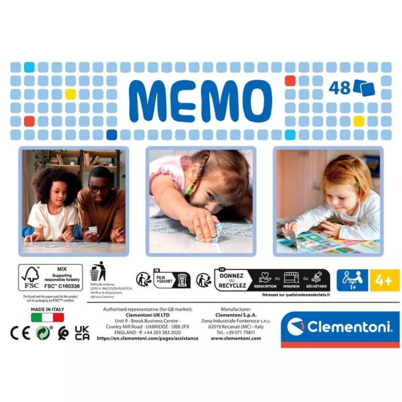 Clementoni 18314 lautapeli-/korttipeli Memory
