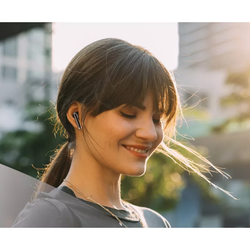 Music Sound Breeze kapseli-Bluetooth-kuulokkeet värillisellä kotelolla