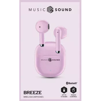 Music Sound Breeze kapseli-Bluetooth-kuulokkeet värillisellä kotelolla