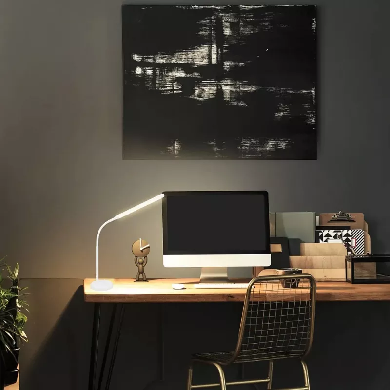 Techly I-LAMP-DSK10 pöytävalaisin ei vaihdettava valonlähde 5,5 W LED G valkoinen