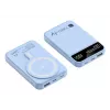 Techly I-CHARGE-10LCDBL varavirtalähde litiumpolymeeri (LiPo) 10000 mAh langaton lataus sininen