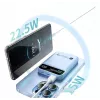Techly I-CHARGE-10LCDBL varavirtalähde litiumpolymeeri (LiPo) 10000 mAh langaton lataus sininen