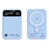 Techly I-CHARGE-10LCDBL varavirtalähde litiumpolymeeri (LiPo) 10000 mAh langaton lataus sininen