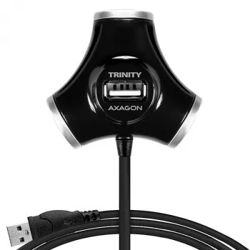 Axagon HUE-X3B USB-keskitin USB 2.0 480 Mbit/s musta