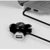 Axagon HUE-X3B USB-keskitin USB 2.0 480 Mbit/s musta
