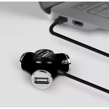 Axagon HUE-X3B USB-keskitin USB 2.0 480 Mbit/s musta