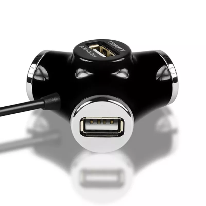 Axagon HUE-X3B USB-keskitin USB 2.0 480 Mbit/s musta