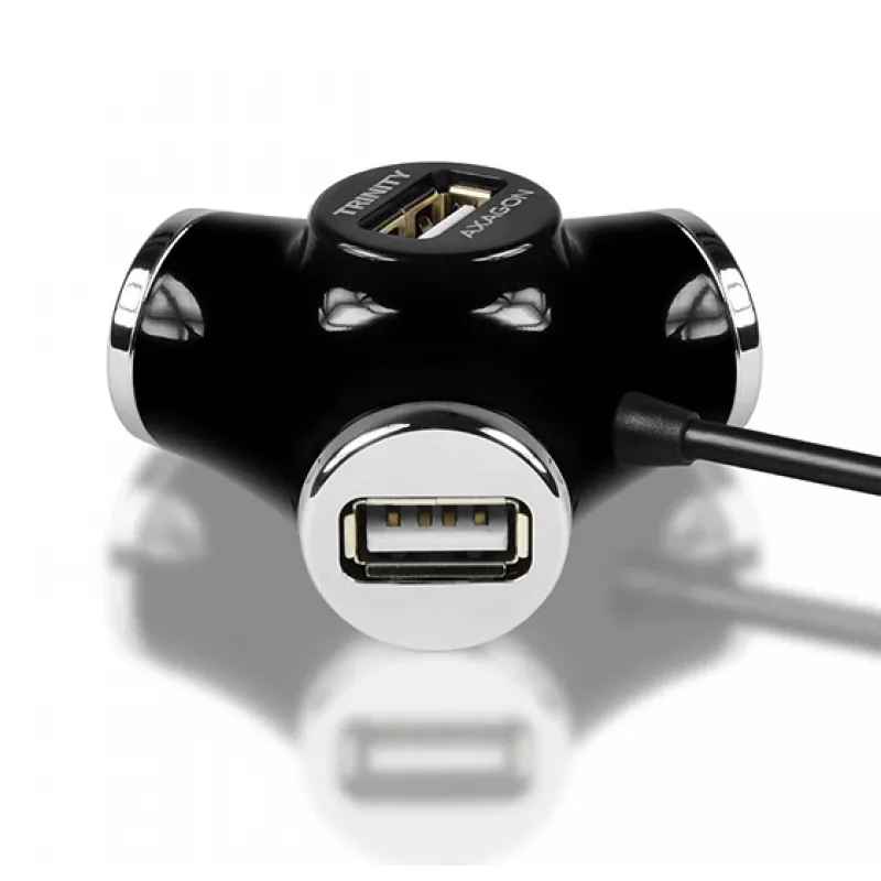 Axagon HUE-X3B USB-keskitin USB 2.0 480 Mbit/s musta