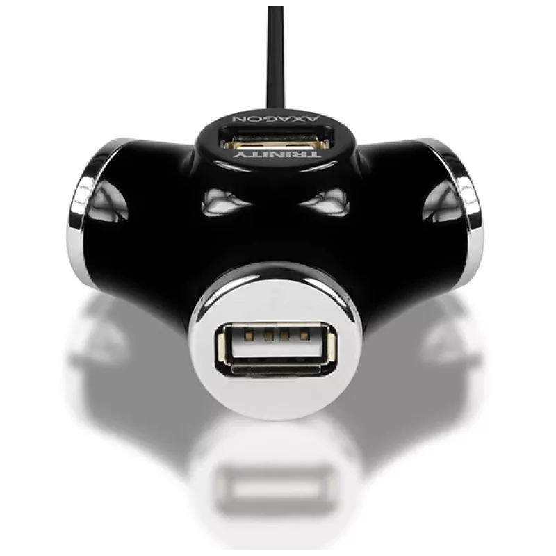 Axagon HUE-X3B USB-keskitin USB 2.0 480 Mbit/s musta