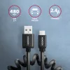 Axagon BUMM-AM10TB USB-kaapeli USB 2.0 0,6 m Micro-USB B USB A 0,48 Gbit/s musta