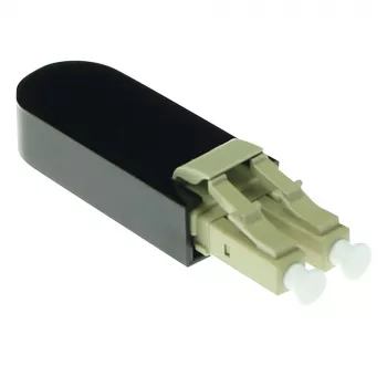 ACT kuitu LC loopback-sovitin monimuotokuitu 850 nm, LC, musta, RoHS, -40 - 75 °C, 40 x 12,4 x 8,6 mm, 40 mm
