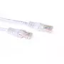 ACT valkoinen 0,5 m U/UTP CAT6A patchkaapeli RJ45-liittimillä