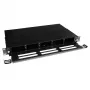ACT Fiber Panel High Density 5 MTP®-MPO-kasetille, PG11, PG13, musta, metalli