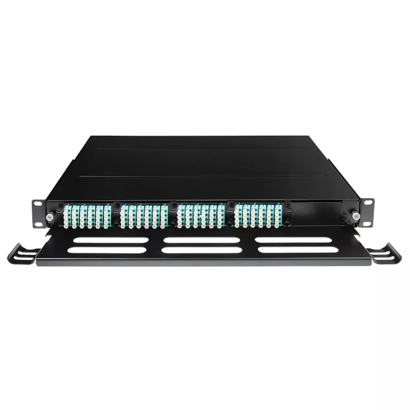 ACT Fiber Panel High Density 5 MTP®-MPO-kasetille, PG11, PG13, musta, metalli