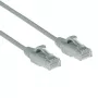 ACT harmaa 0,15 m LSZH U/UTP CAT6 datakeskus Slimline -patchkaapeli ilman lukituskielekettä RJ45-liittimillä