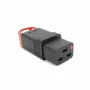 ACT C19 IEC Lock+ uudelleenliitettävä musta, PA190100BK, C19, suora, naarasliitin, 250 V, 16 A, musta, punainen
