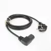 ACT virtajohto verkkopistoke CEE7/7 (kulma) - C15 (kulma vasen) IEC60320 musta 2 m