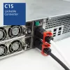 ACT virtajohto C14 IEC Lock+ Dual Locking - C15 IEC Lock+ valkoinen 2 m, PC3875