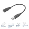 ACT USB-C-liitäntä USB-B 2.0 -tulostinsovitinkaapeli 0,2 m