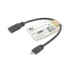 ACT USB Type-C-liitäntä USB Micro-B 2.0 -pistokesovitinkaapeli 0,2 m