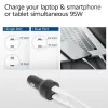 ACT 2-porttinen USB-C-pikalaturi autoon 95W Power Delivery PPS:llä, Quick Charge ja GaNFast