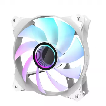 Zalman ZM-IF120 WH tietokoneen jäähdytysjärjestelmä tietokonekotelo tuuletin 12 cm valkoinen