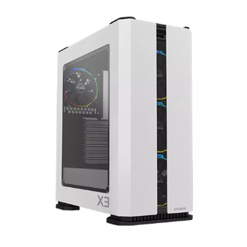 Zalman X3 WHITE tietokonekotelo Midi Tower