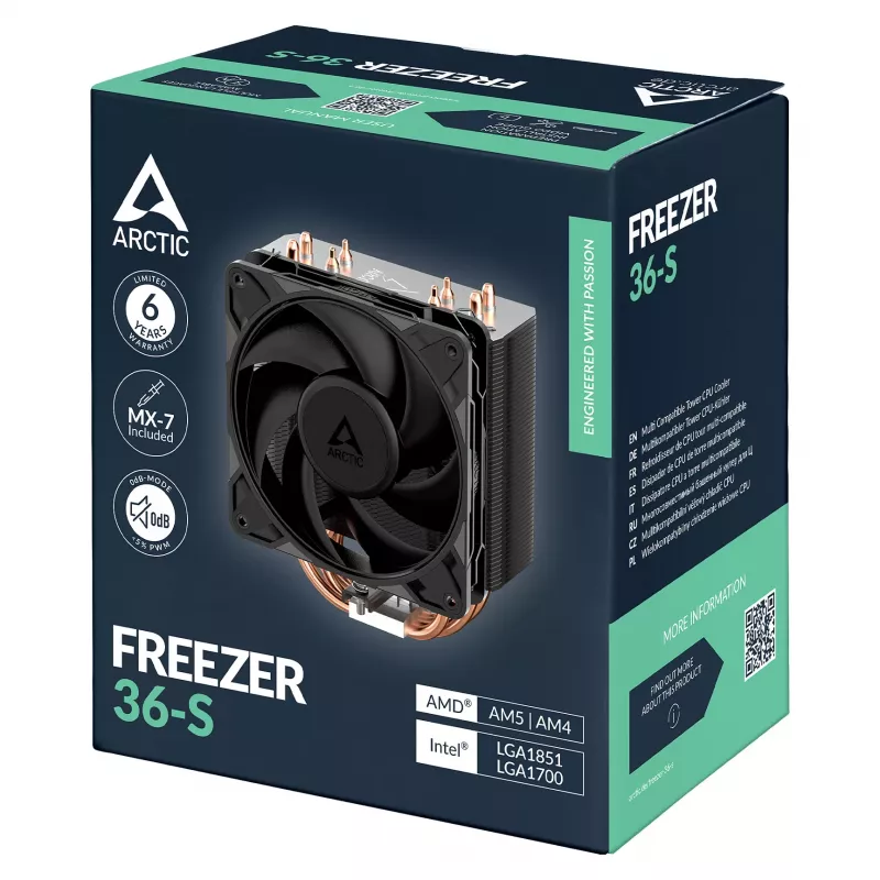 ARCTIC Freezer 36-S CPU-ilmajäähdytin - musta