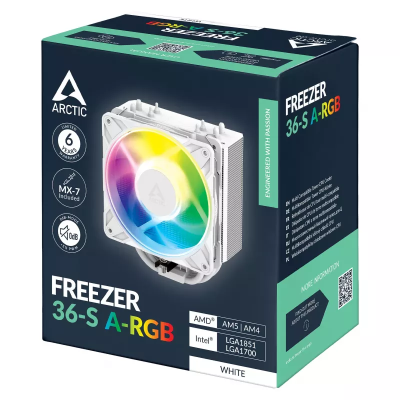 ARCTIC Freezer 36-S A-RGB CPU-ilmajäähdytin - valkoinen