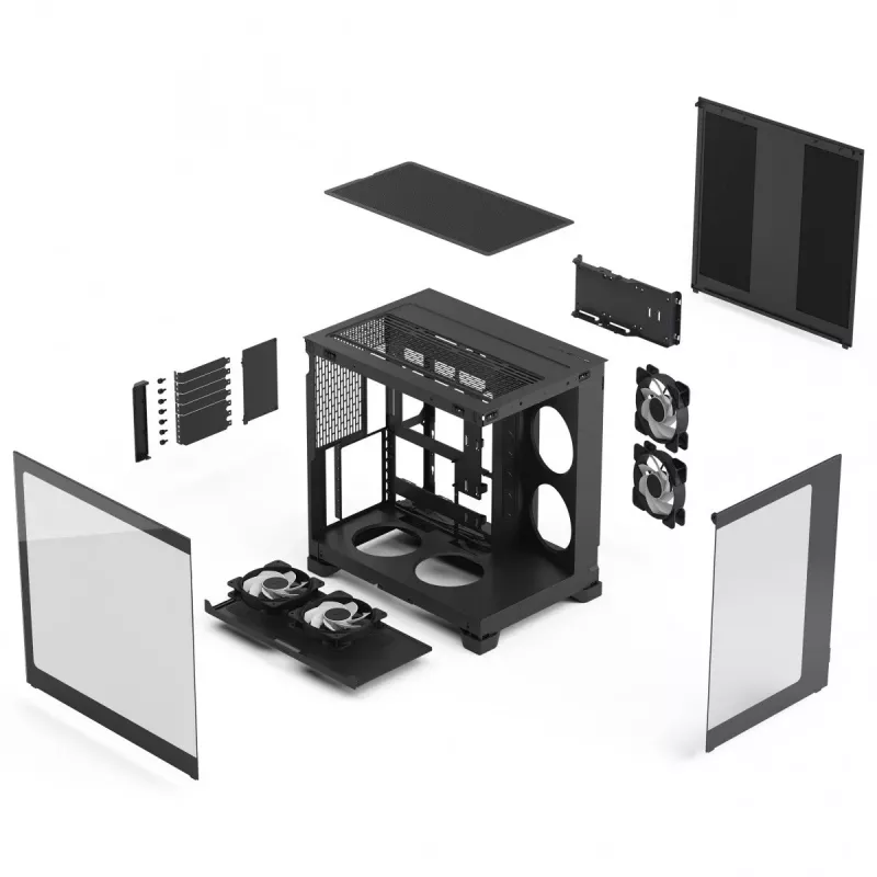 Fractal Design Pop 2 Vision Black RGB Midi-Tower -kotelo (FD-C-POV2A-02)