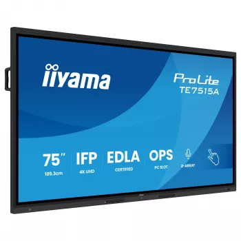 iiyama ProLite TE7515A-B2AG 75 tuuman 4K interaktiivinen kosketusnäyttö