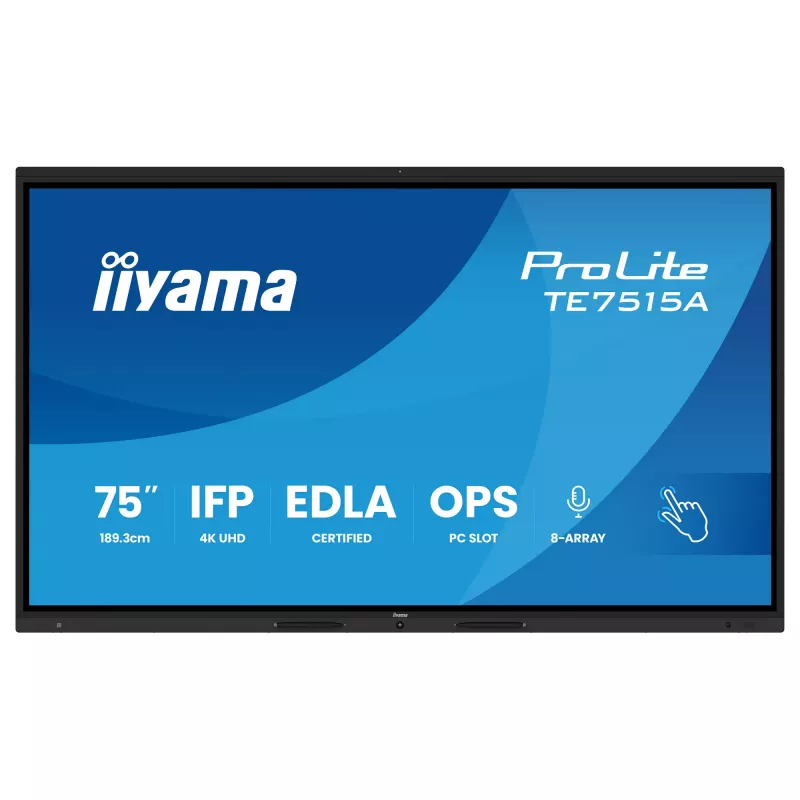 iiyama ProLite TE7515A-B2AG 75 tuuman 4K interaktiivinen kosketusnäyttö