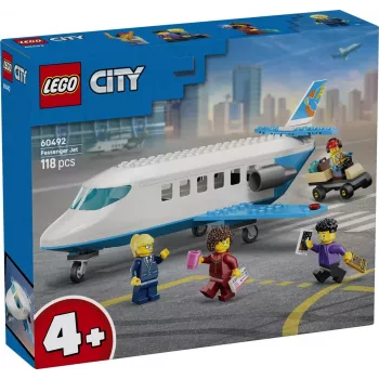 LEGO City 60492 Matkustajalentokone (118 osaa)