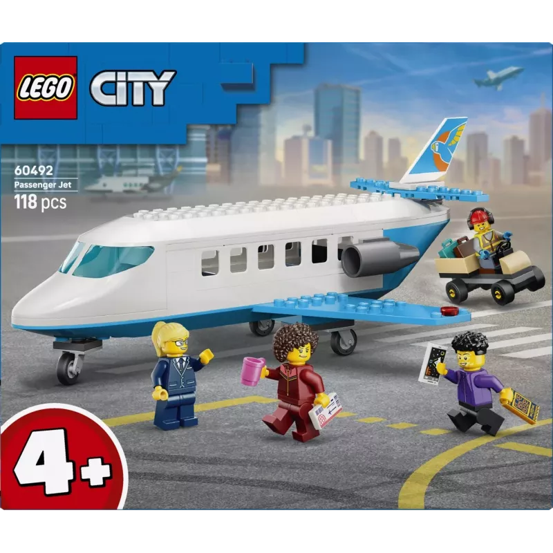 LEGO City 60492 Matkustajalentokone (118 osaa)