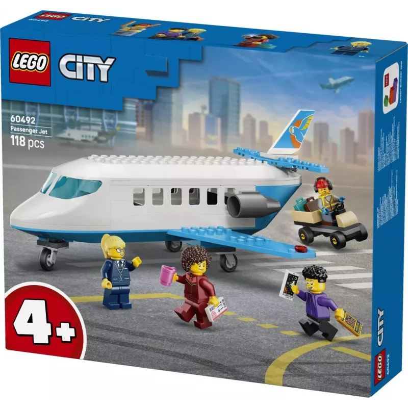 LEGO City 60492 Matkustajalentokone (118 osaa)