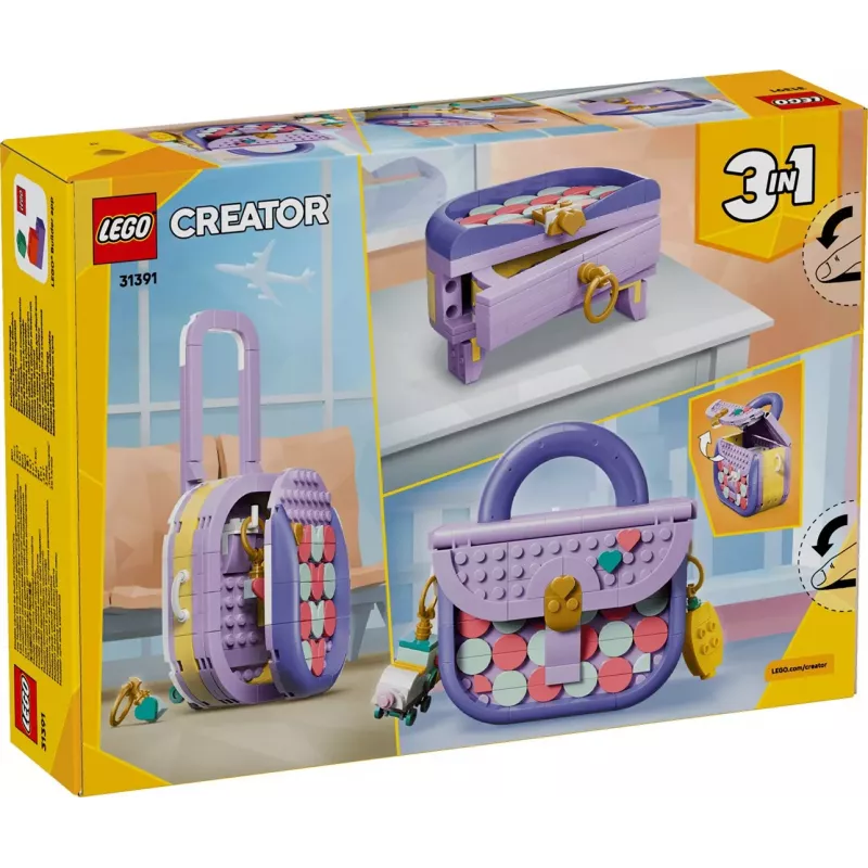 LEGO Creator 3-in-1 31391 Muodikas laukku säilytystilalla (272 osaa)