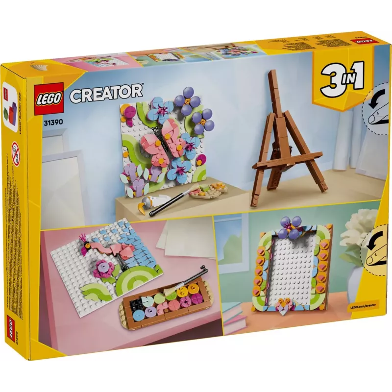 LEGO Creator 3-in-1 31390 Kukkainen taidetaulu (348 osaa)
