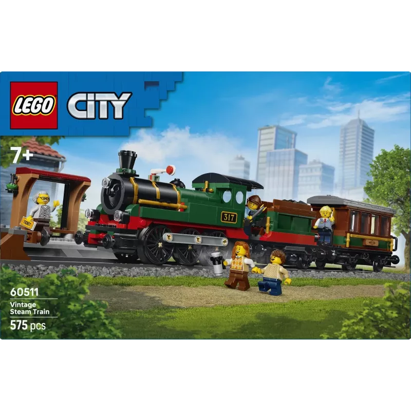 LEGO City 60511 Historiallinen höyryjuna (575 osaa)
