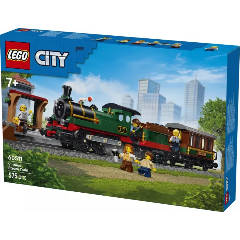LEGO City 60511 Historiallinen höyryjuna (575 osaa)