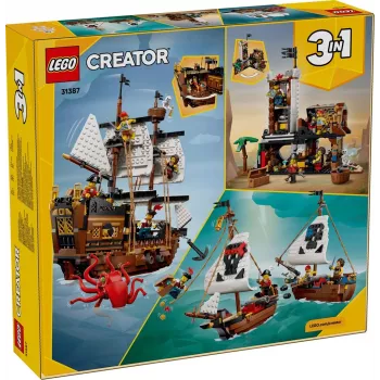 LEGO Creator 3-in-1 31387 Ikoninen merirosvolaiva (1074 osaa)
