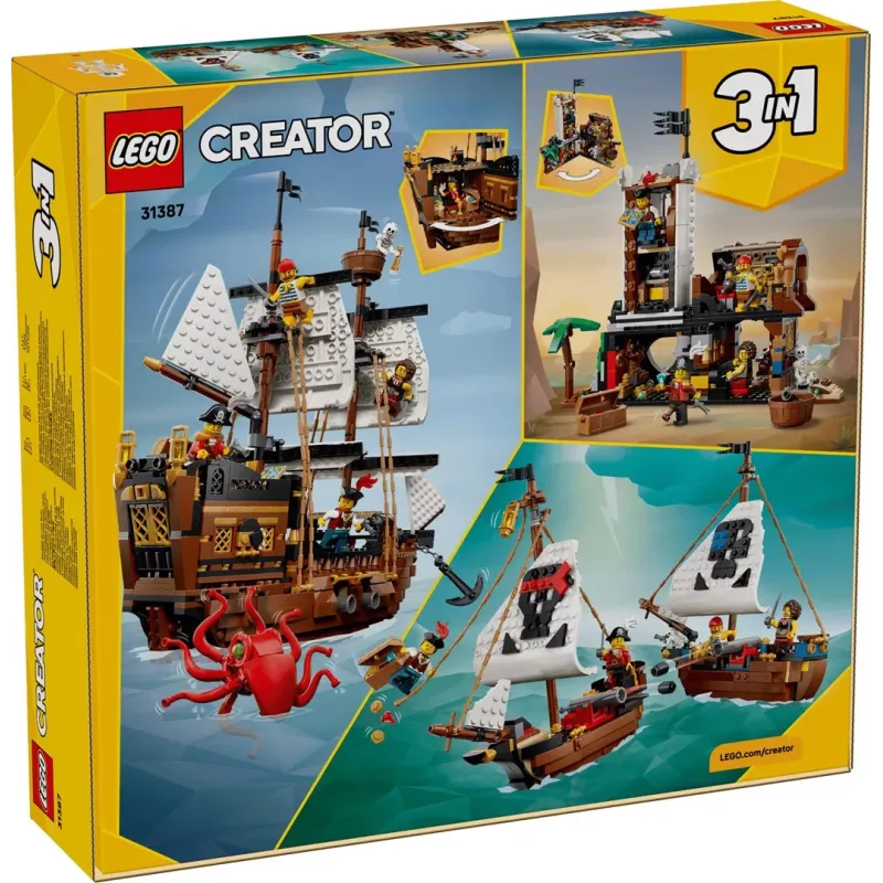 LEGO Creator 3-in-1 31387 Ikoninen merirosvolaiva (1074 osaa)